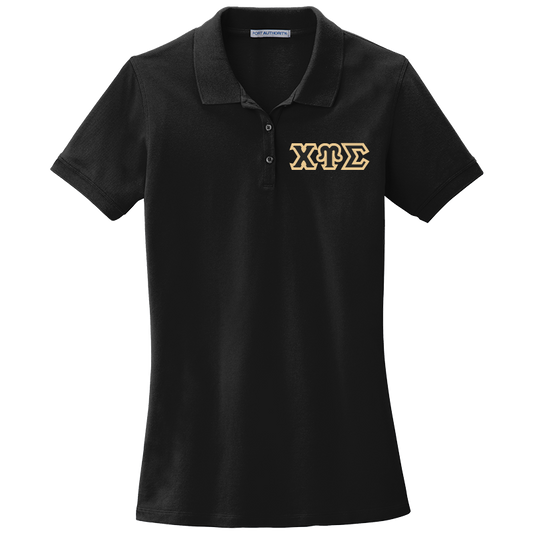 Chi Upsilon Sigma Ladies' Embroidered Polo Shirt