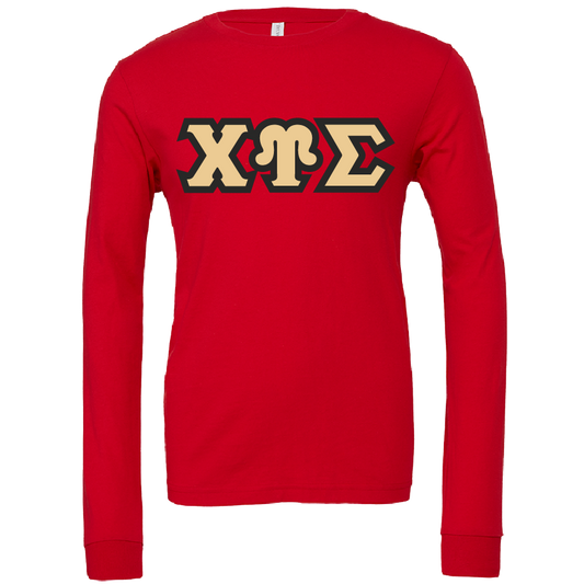 Chi Upsilon Sigma Lettered Long Sleeve T-Shirts