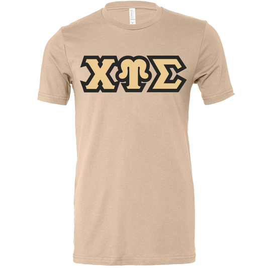 Chi Upsilon Sigma Lettered Short Sleeve T-Shirts