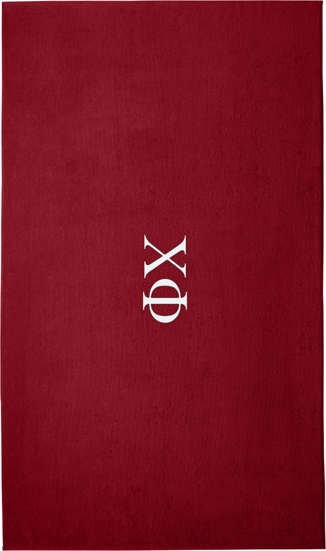 Chi Phi Lettered Beach Towels