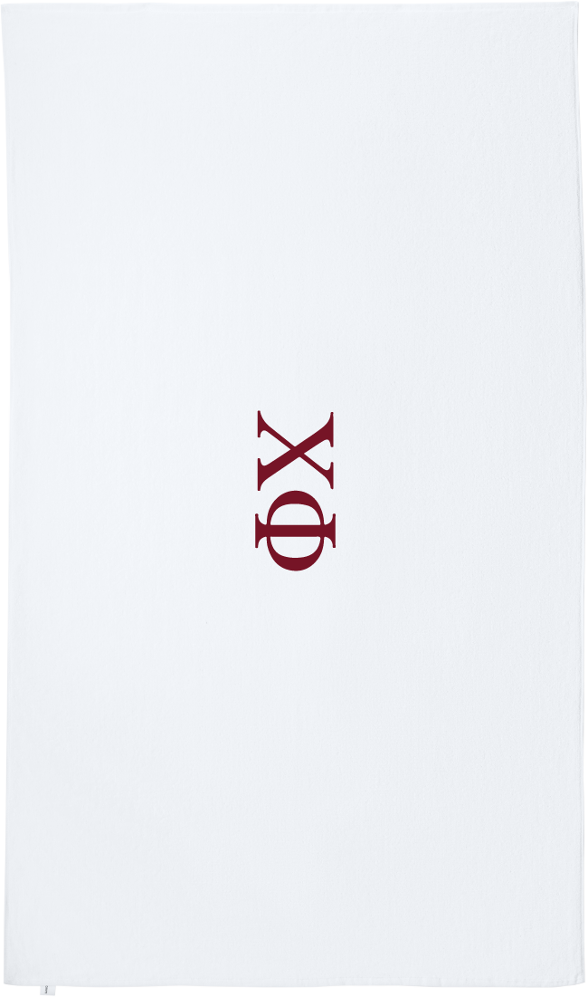 Chi Phi Lettered Beach Towels