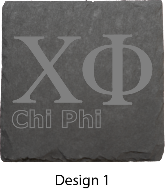 Chi Phi Stone Coasters - 4-Pack