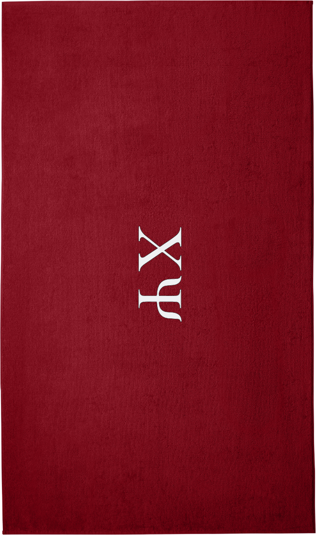 Chi Psi Lettered Beach Towels