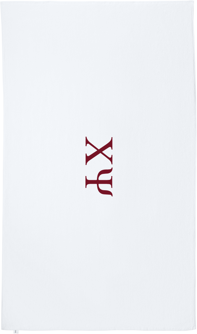 Chi Psi Lettered Beach Towels