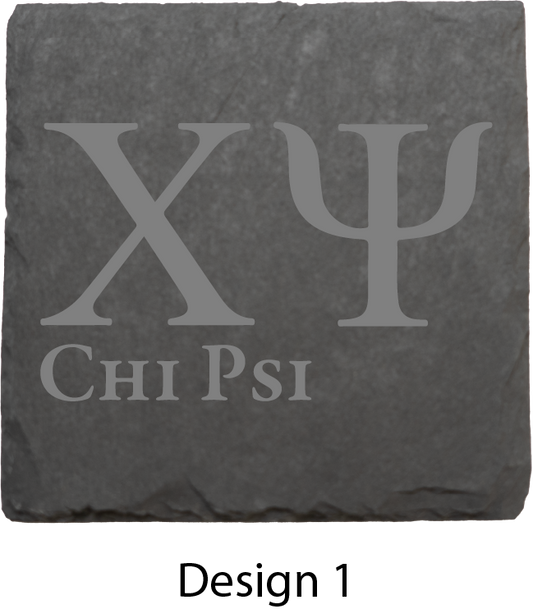 Chi Psi Stone Coasters - 4-Pack