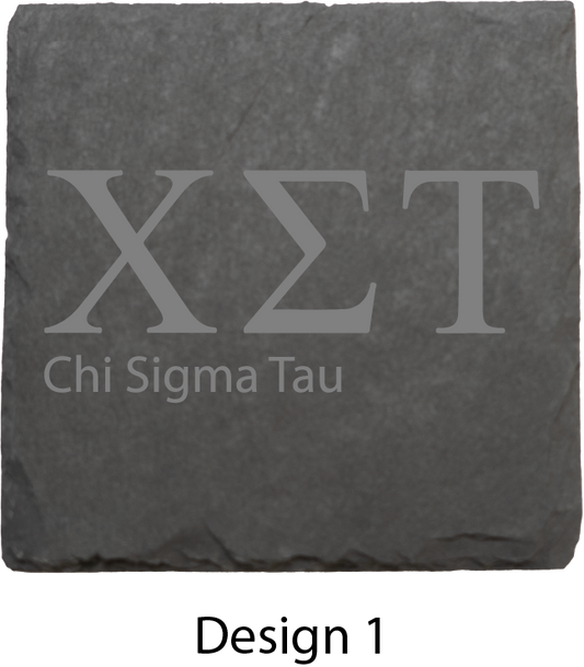 Chi Sigma Tau Stone Coasters - 4-Pack