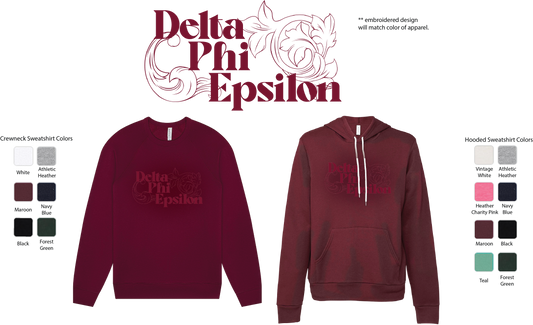 Delta Phi Epsilon Monochromatic Hoodie