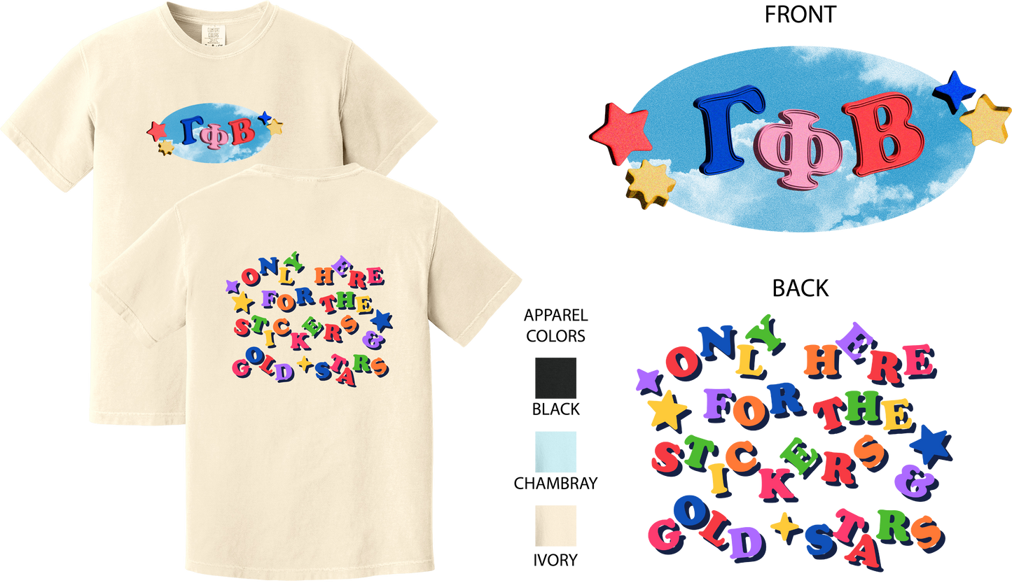 Gamma Phi Beta Kidcore Graphic T-Shirt