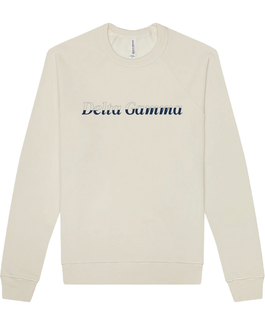 Delta Gamma Stitched Outline Crewnecks