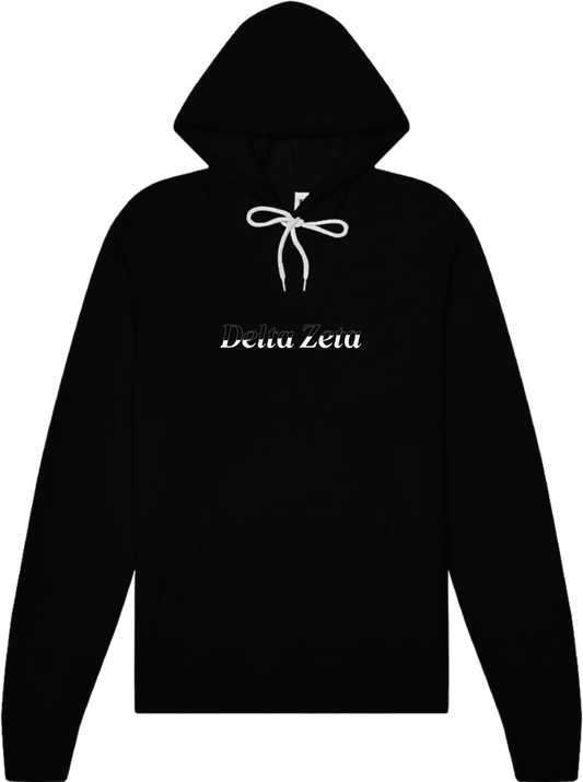 Delta Zeta Stitched Outline Hoodies