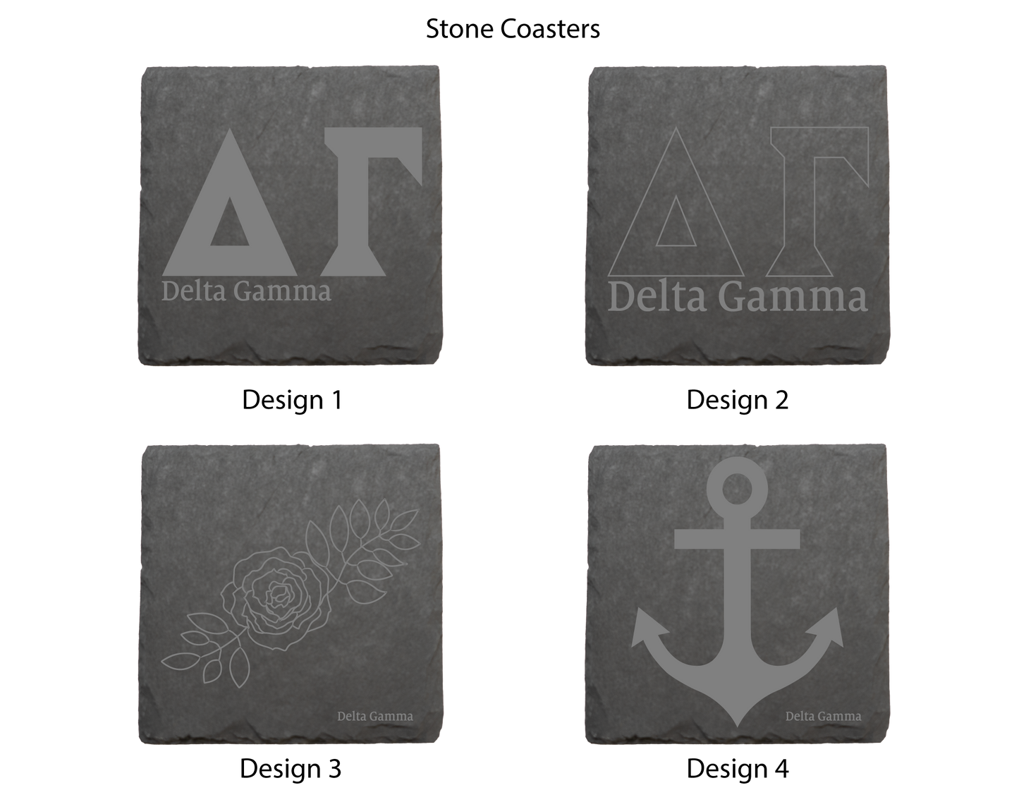 Delta Gamma Stone Coasters - 4-Pack