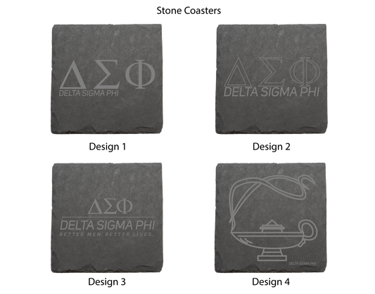 Delta Sigma Phi Stone Coasters - 4-Pack