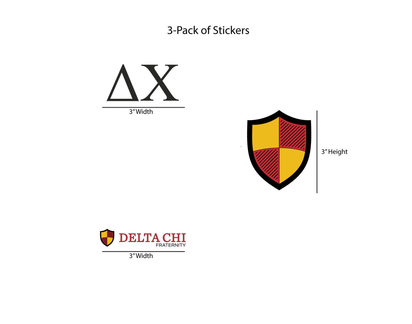Delta Chi Stickers