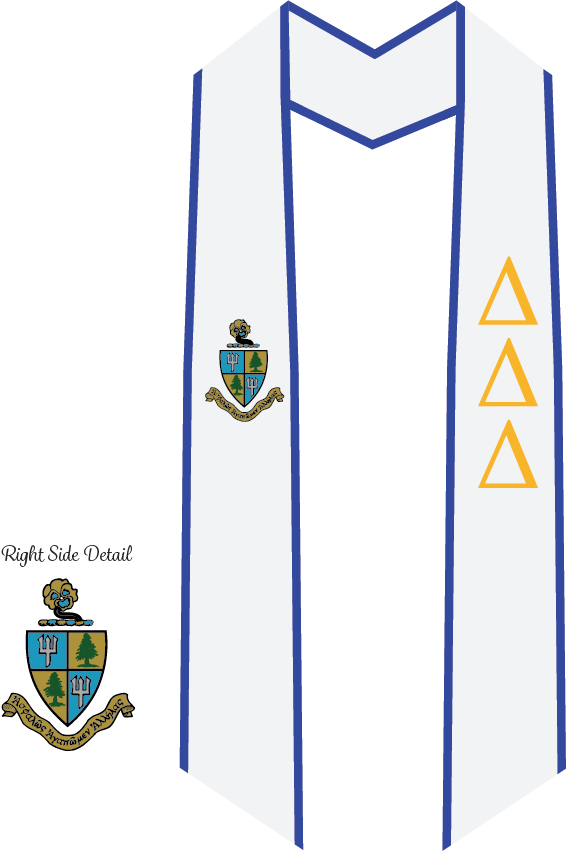 Delta Delta Delta Graduation Stoles