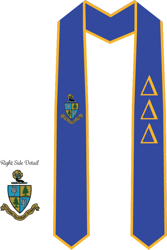 Delta Delta Delta Graduation Stoles