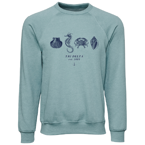 Delta Delta Delta Nautical Graphic Crewnecks