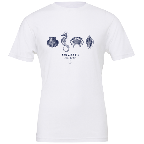 Delta Delta Delta Nautical Graphic T-Shirts