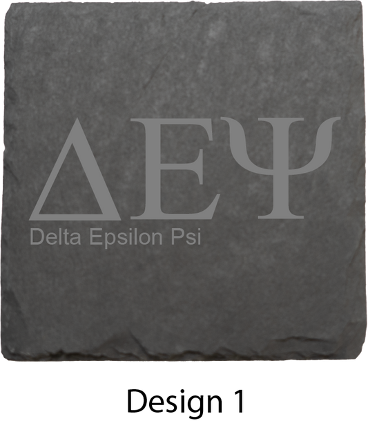 Delta Epsilon Psi Stone Coasters - 4-Pack