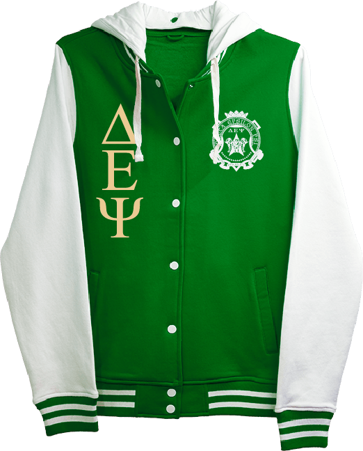 Delta Epsilon Psi Varsity Hooded Sweatshirt