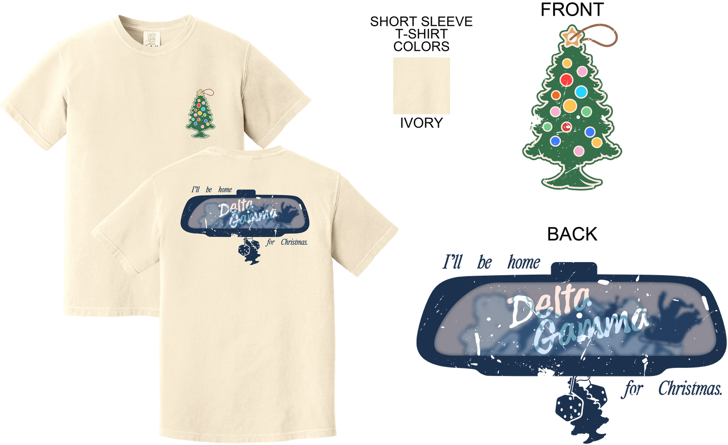 Delta Gamma Holiday Road Trip Graphic Tee