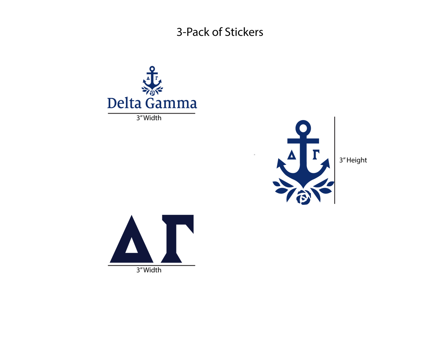 Delta Gamma Stickers