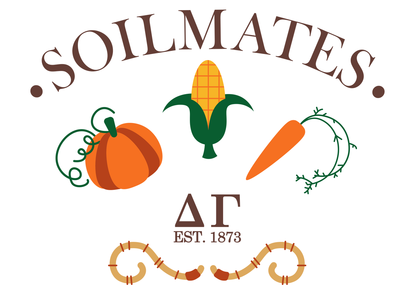 Delta Gamma Soilmates Cropped Hoodie