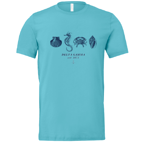 Delta Gamma Nautical Graphic T-Shirts