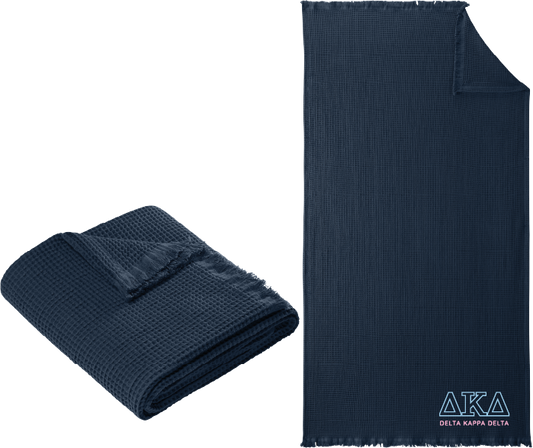 Delta Kappa Delta Letters and Name Blankets