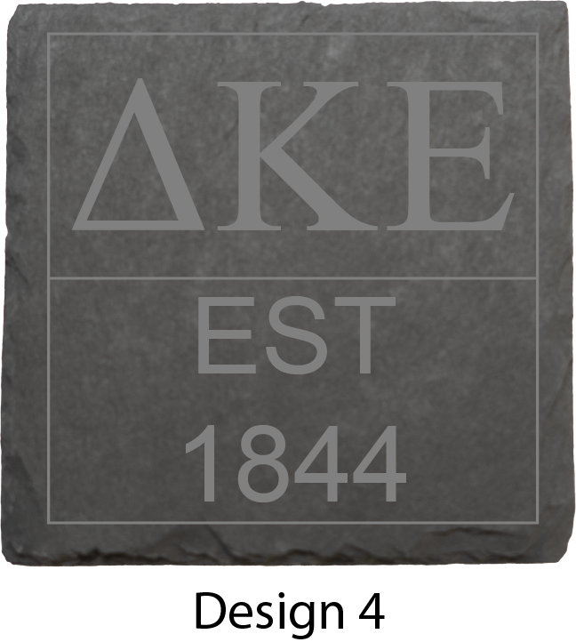 Delta Kappa Epsilon Stone Coasters - 4-Pack