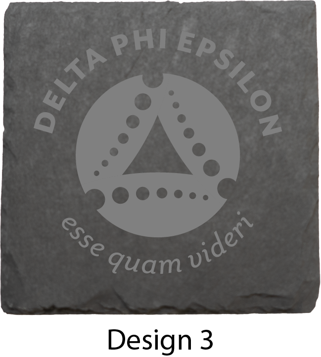 Delta Phi Epsilon Stone Coasters - 4-Pack