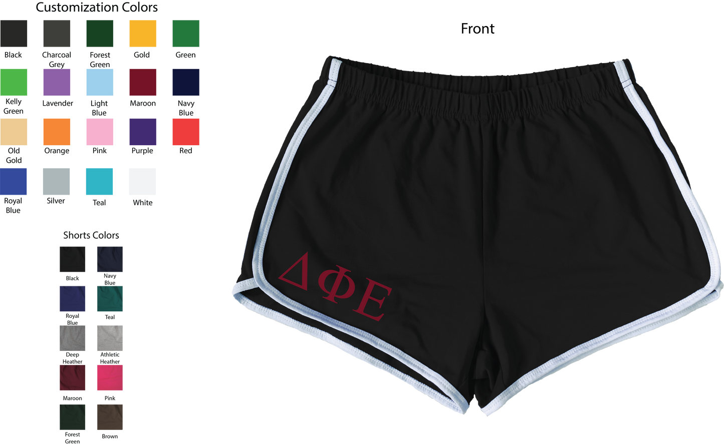 Delta Phi Epsilon Lettered Women's Shorts