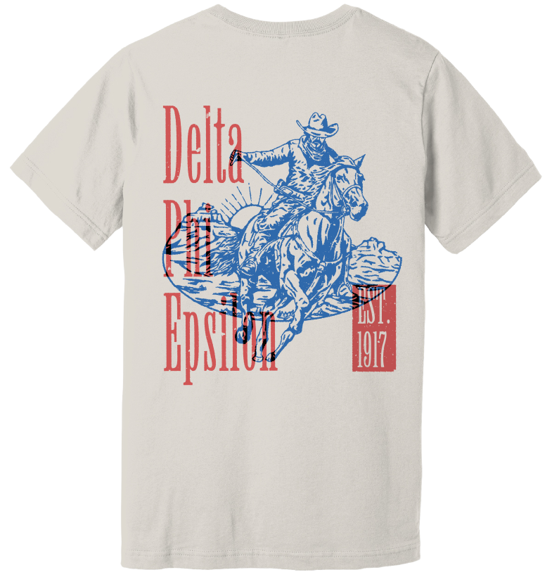 Delta Phi Epsilon Cowboy Graphic T-Shirt