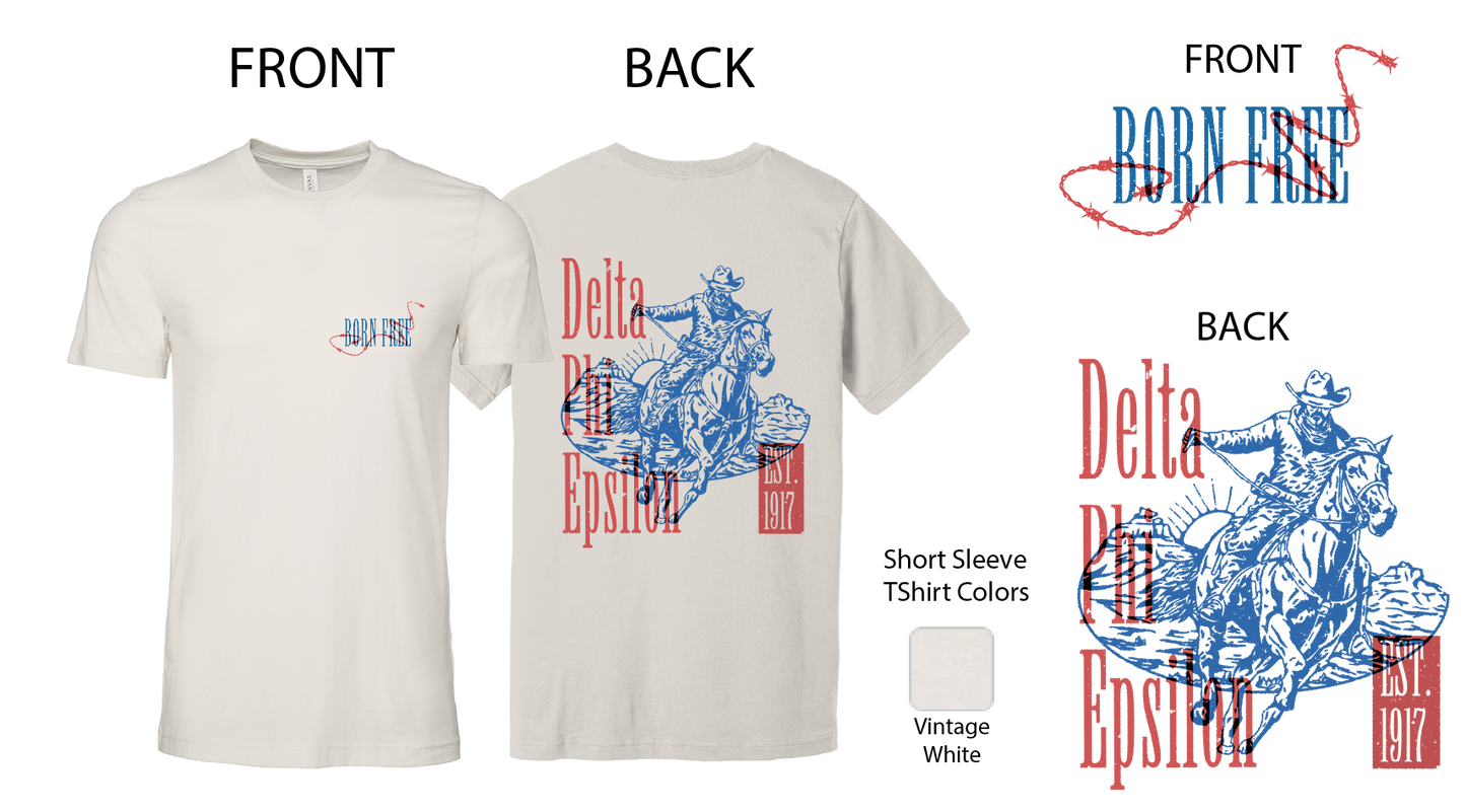 Delta Phi Epsilon Cowboy Graphic T-Shirt