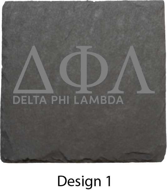 Delta Phi Lambda Stone Coasters - 4-Pack