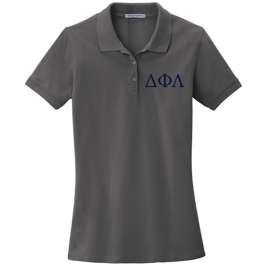 Delta Phi Lambda Ladies' Embroidered Polo Shirt