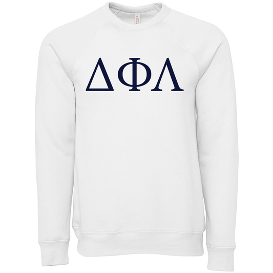 Delta Phi Lambda Embroidered Lettered Crewneck Sweatshirts