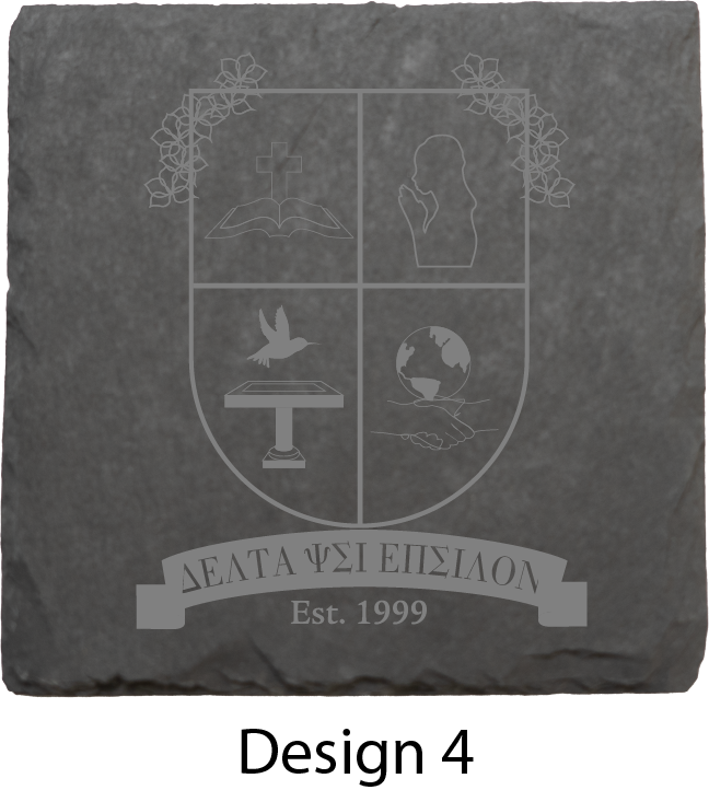 Delta Psi Epsilon Stone Coasters - 4-Pack