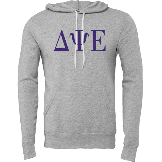 Delta Psi Epsilon Embroidered Lettered Hooded Sweatshirts
