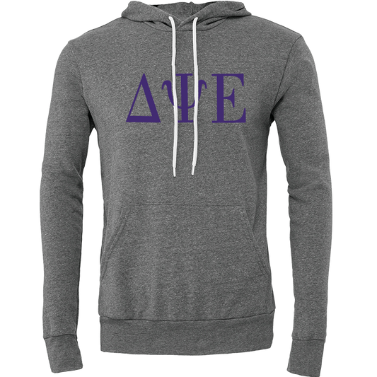 Delta Psi Epsilon Lettered Hooded Sweatshirts