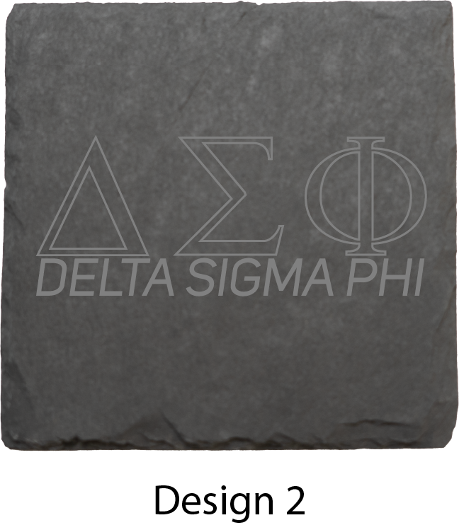 Delta Sigma Phi Stone Coasters - 4-Pack