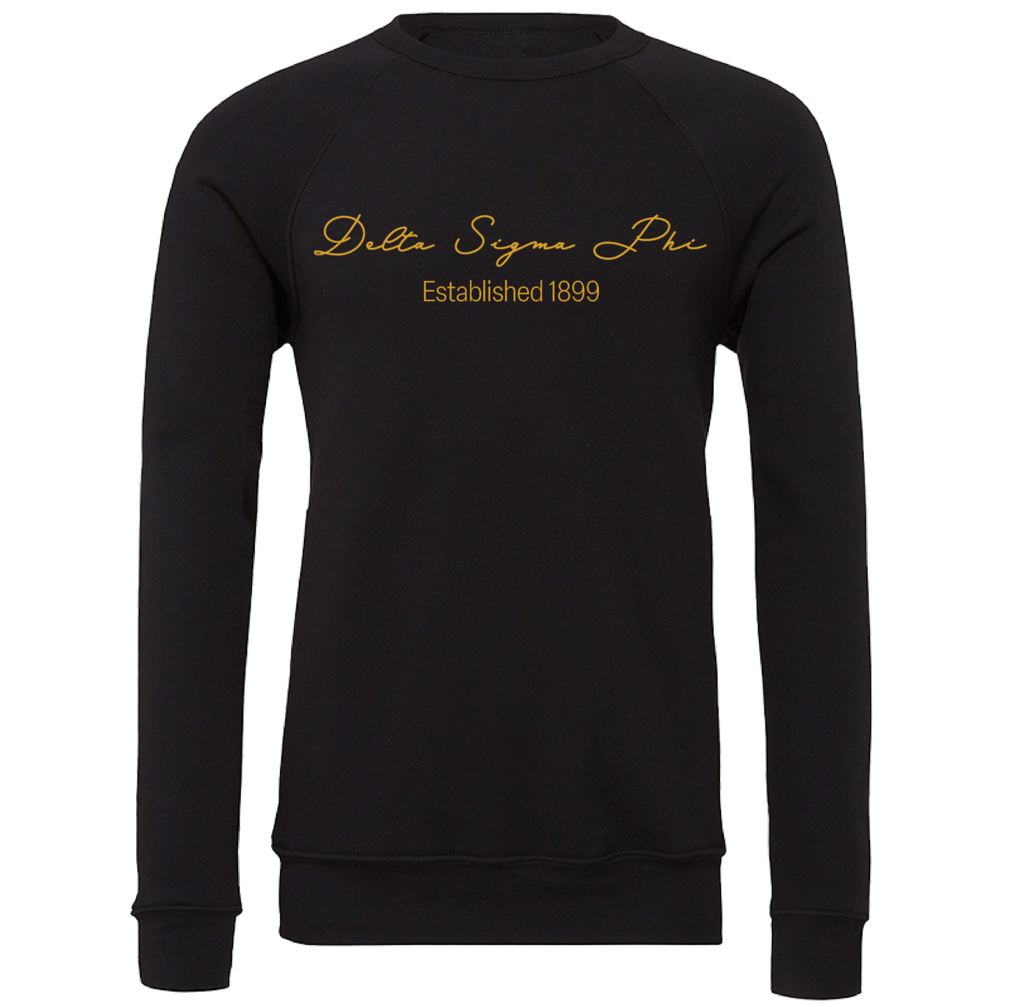 Delta Sigma Phi Embroidered Scripted Name Crewneck Sweatshirts
