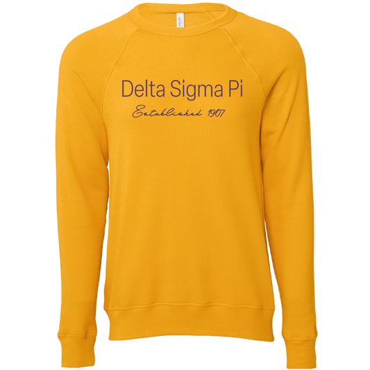 Delta Sigma Pi Embroidered Printed Name Crewneck Sweatshirts
