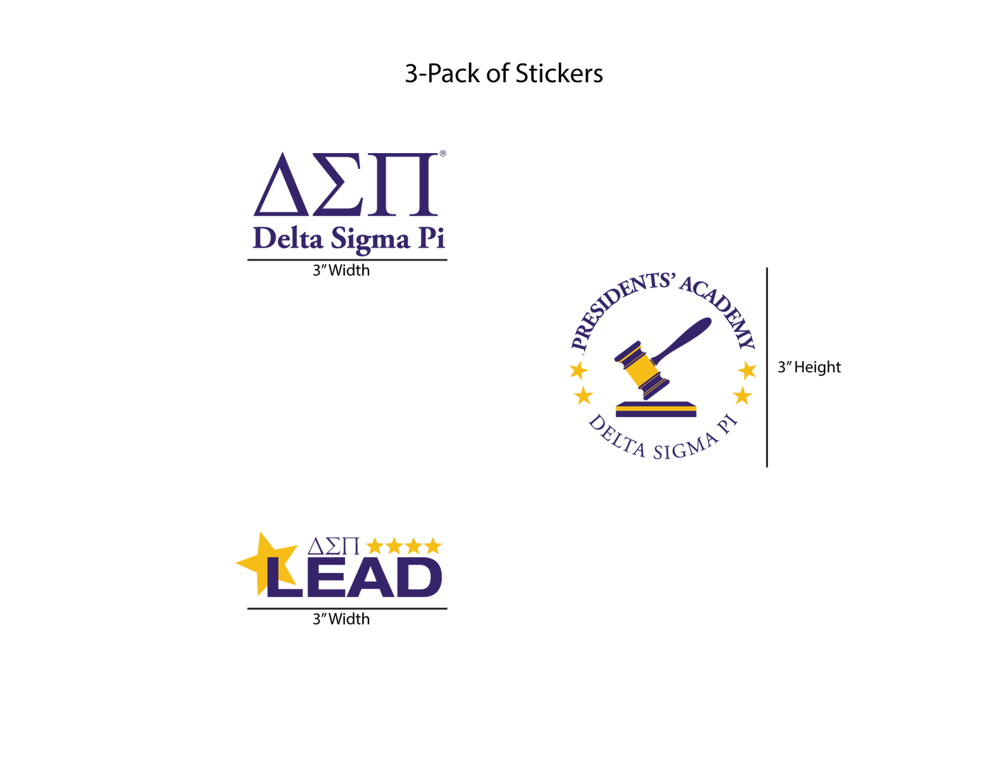 Delta Sigma Pi Stickers