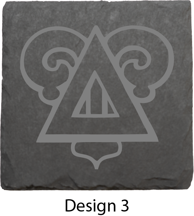 Delta Upsilon Stone Coasters - 4-Pack