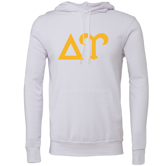 Delta Upsilon Lettered Hooded Sweatshirts
