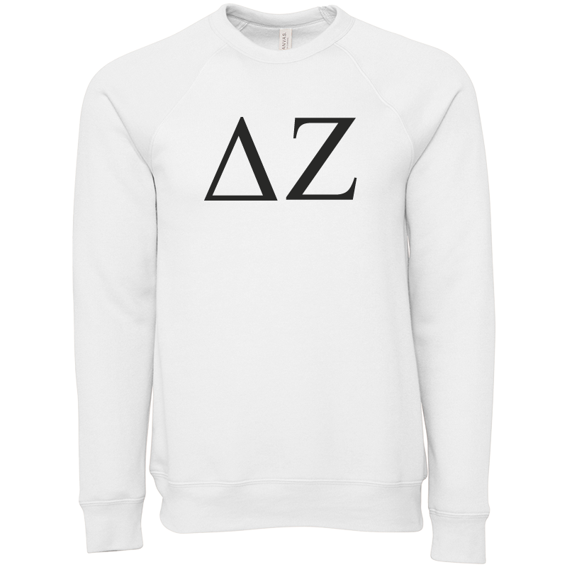 Delta Zeta Lettered Crewneck Sweatshirts
