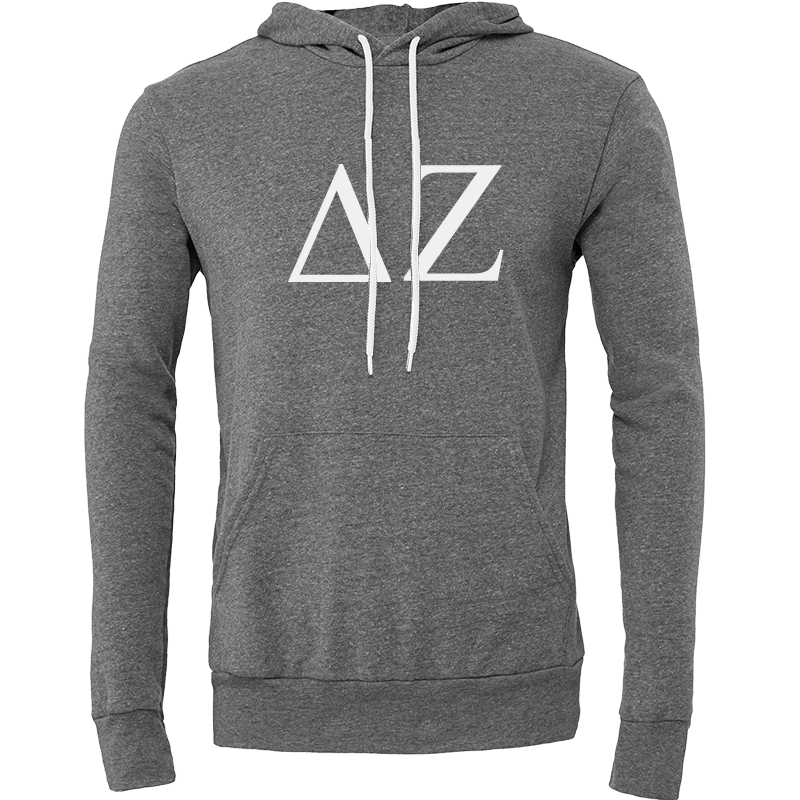 Delta Zeta Lettered Hooded Sweatshirts