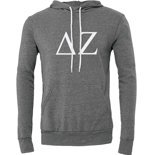 Delta Zeta Embroidered Lettered Hooded Sweatshirts