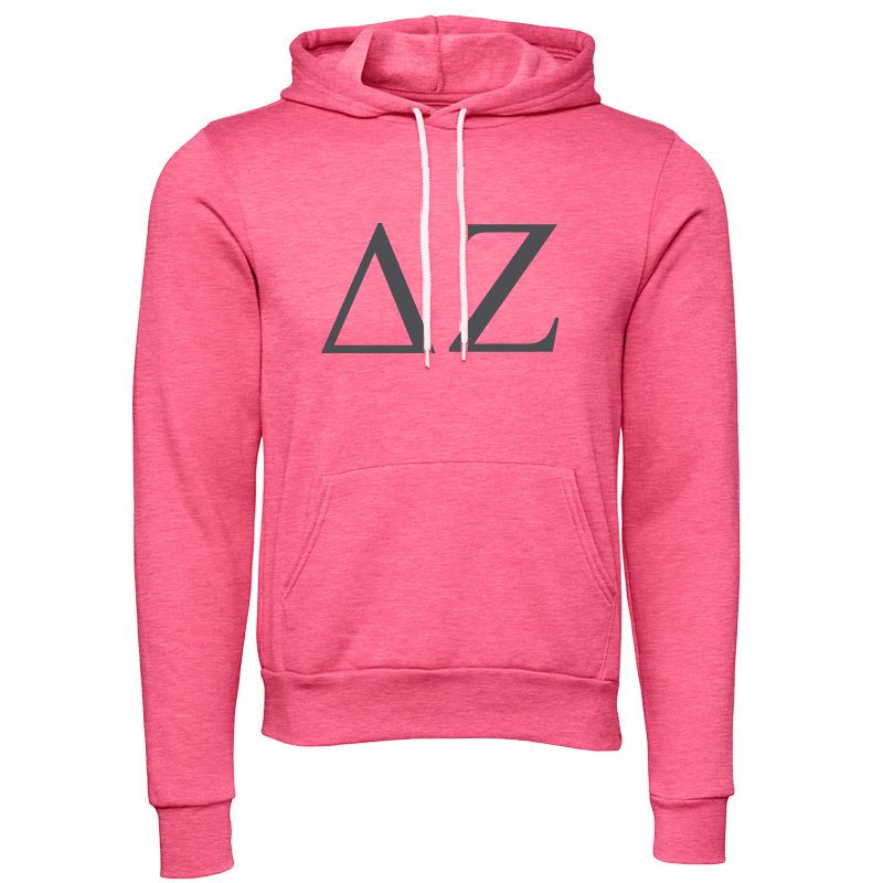 Delta Zeta Lettered Hooded Sweatshirts