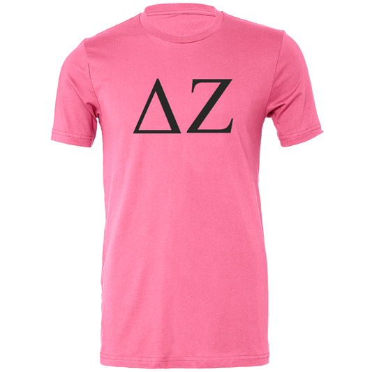 Delta Zeta Lettered Short Sleeve T-Shirts
